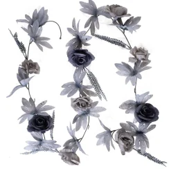 Blomstergirlang med grå blommor 220 cm