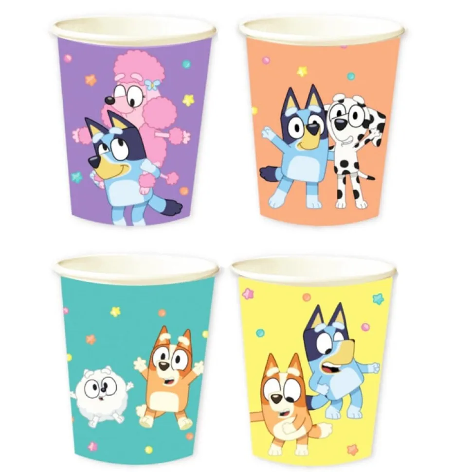 Bluey Party Pappmuggar 8-pack