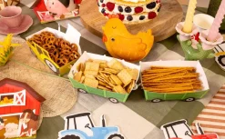 Bondgård Snacksboxar Traktor med vagnar 3-pack