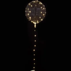 Clearz Crystal, Transparent ballong med vitt LED-ljus