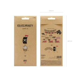 Cupcake Kit Pirattema, 6-pack