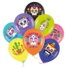 Day of the Dead Halloweenballonger 8-pack