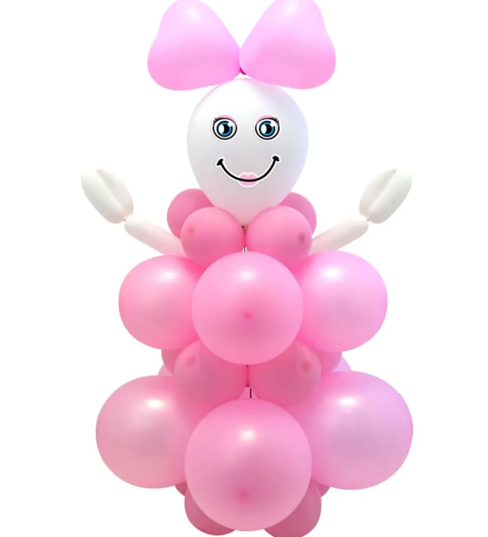 DIY Ballongset Baby Girl 95 cm