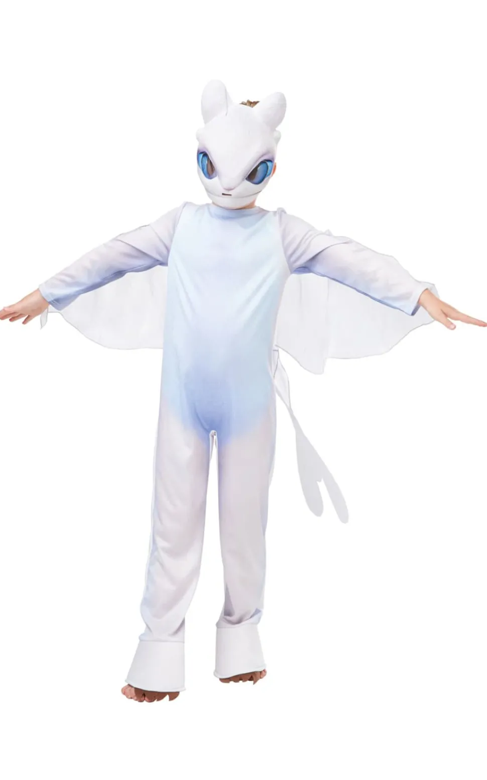 Draktränaren Maskeraddräkt Light Fury 3-4 år