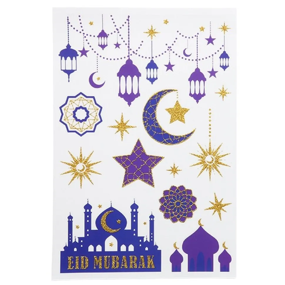 Eid Mubarak - Fönsterklistermärken 2 ark
