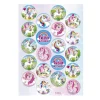 Enhörning Muffinsbilder Sockerpasta 20-pack