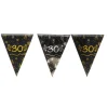 Flaggirlang Svart & Guld 30 år