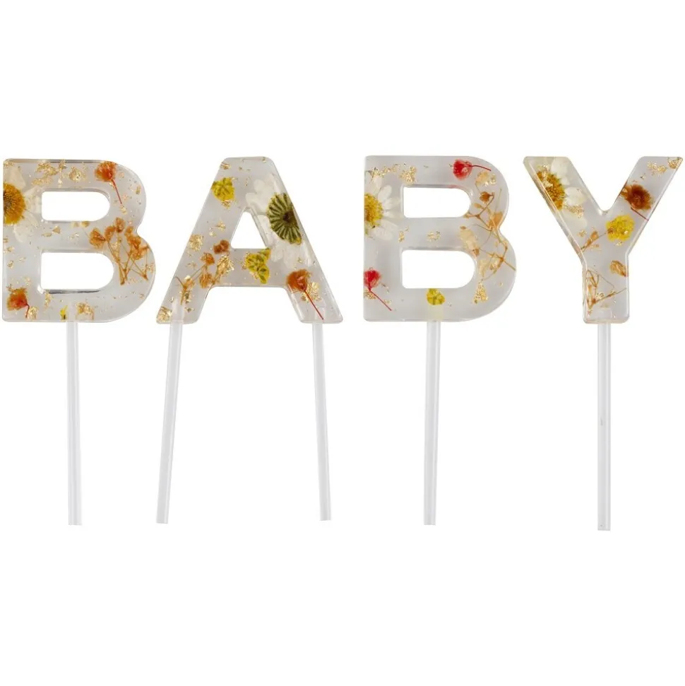 Floral Baby - Cake Topper Baby