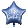 Folieballong Blå - Happy Birthday