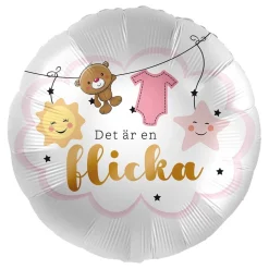 Folieballong Det är en flicka 43 cm