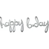 Folieballong, Happy Bday Silver