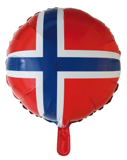 Folieballong Norska flaggan 46 cm
