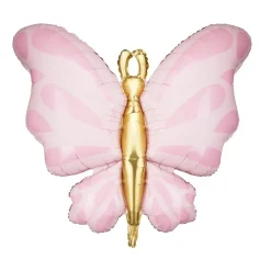 Folieballong Rosa Fjäril 69 cm