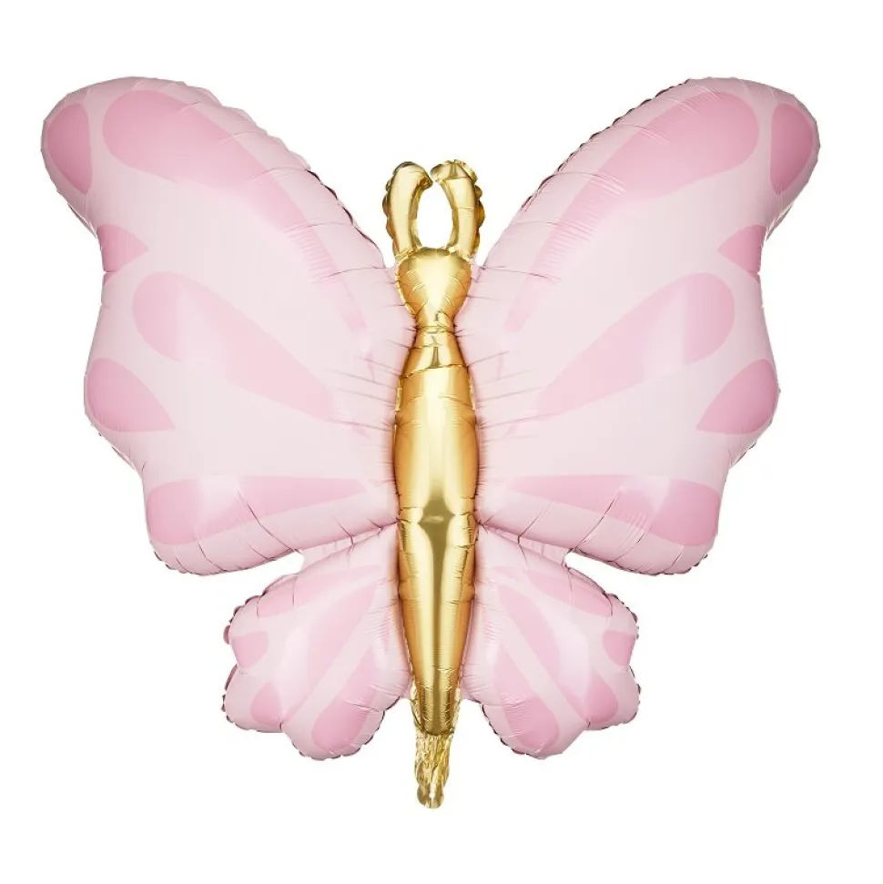 Folieballong Rosa Fjäril 69 cm