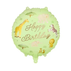 Folieballong Safari Happy Birthday 35 cm