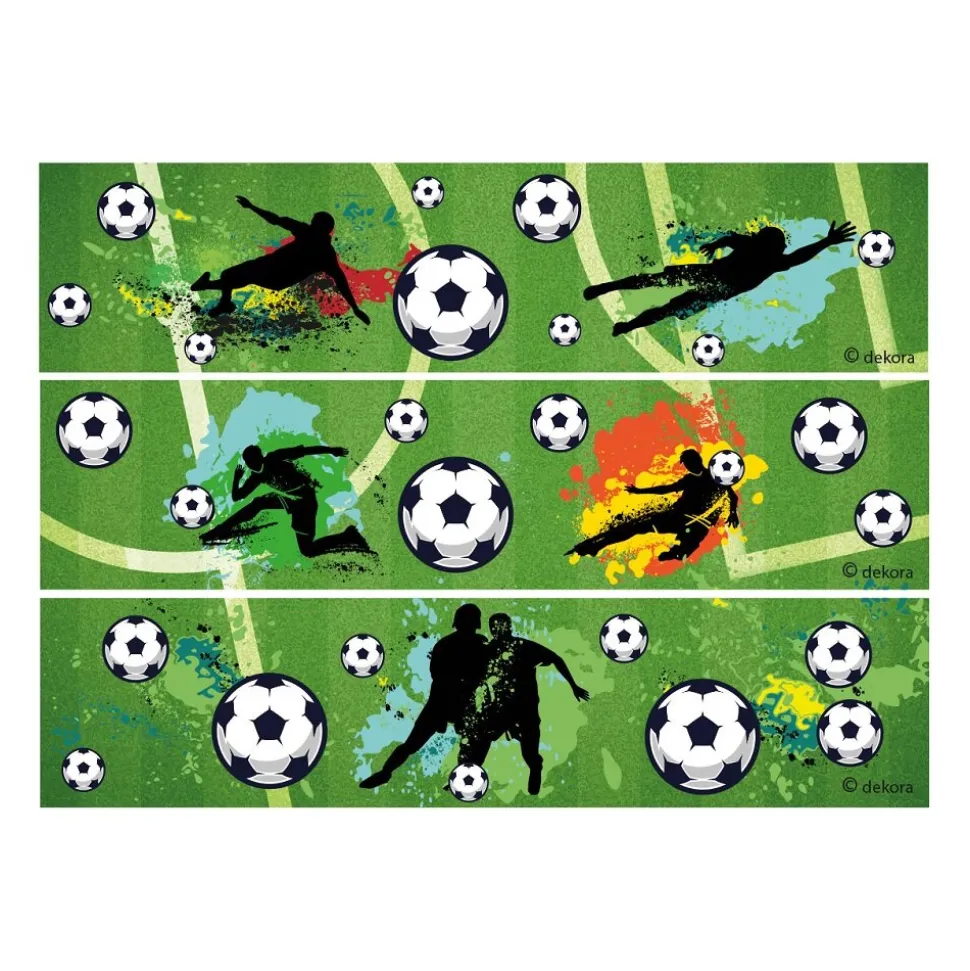 Fotboll Tårtdekorband Sockerpasta