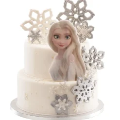 Frost Elsa - Tårtdekorationer av Oblat 7-pack