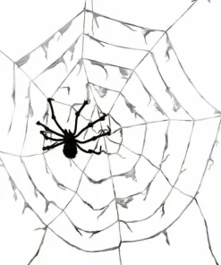 Gigantiskt spindelnät med spindel 290 cm
