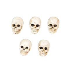 Halloweendekoration - Små dödskallar 2,2 cm 5-pack