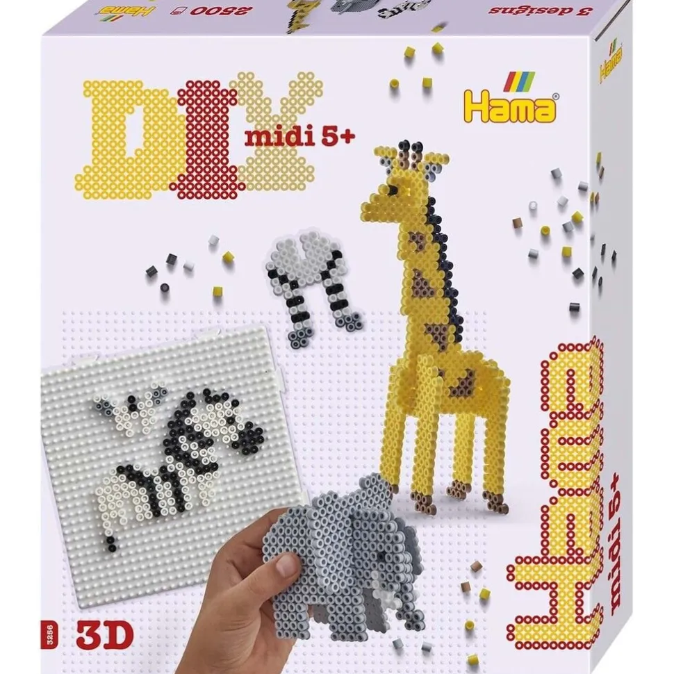 Hama - Pärlset 3D Safaridjur 2 500 bitar