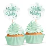 Hello Baby Muffinsdekorationer 12-pack