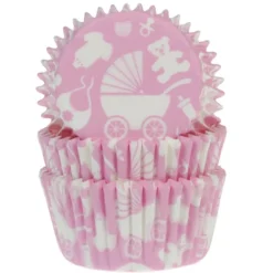 HM Muffinsformar Baby rosa 50-pack