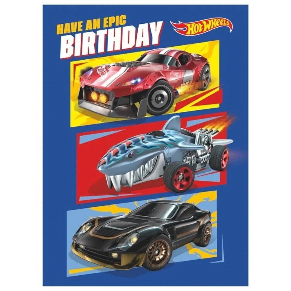Hot Wheels Födelsedagskort