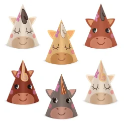 Hästar Kalashattar 6-pack