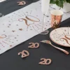 Jättekonfetti i Roséguld 20 år 6 cm 6-pack