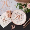 Jättekonfetti i Roséguld 18 år 6 cm 6-pack