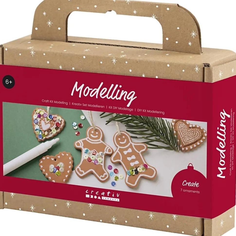 Julpyssel Modellera Hjärtan & Pepparkaksgubbar