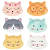 Katt Formade Tallrikar 6-pack