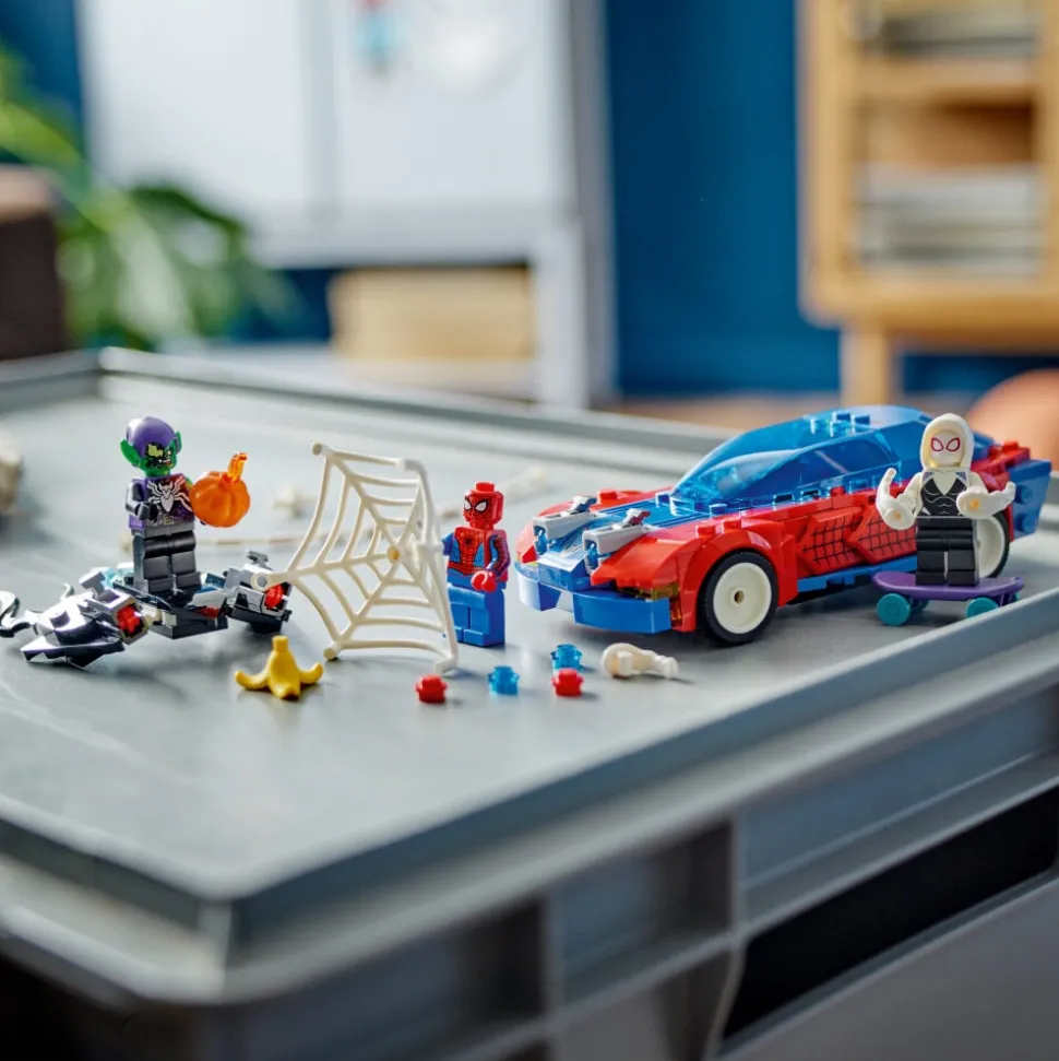LEGO Marvel - Spider-Mans racerbil & Venom Green Goblin 7+