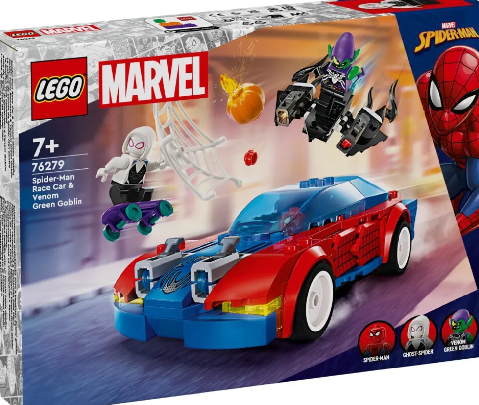 LEGO Marvel - Spider-Mans racerbil & Venom Green Goblin 7+