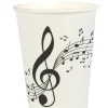 Musiknot - Pappmuggar 10-pack