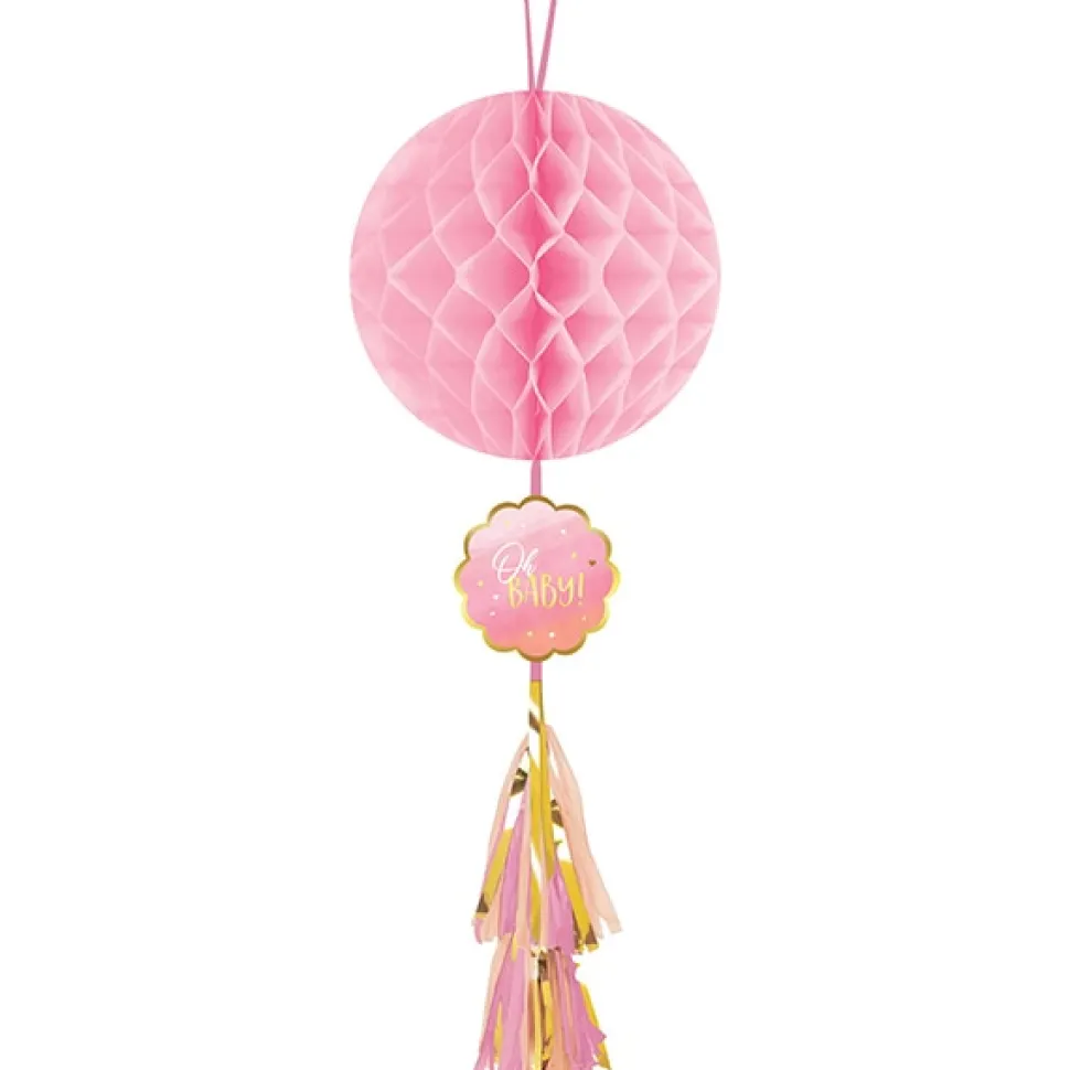 Oh Baby - Dekorationer Honeycomb Rosa