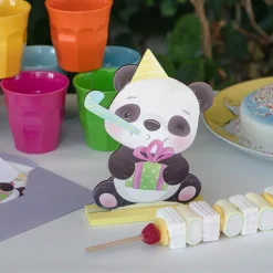 Panda - 2D Bordsdekoration i trä 20 cm