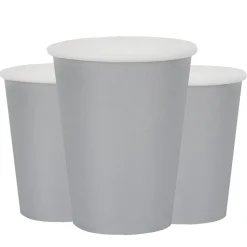 Pappmuggar 250 ml - Silver 10-pack