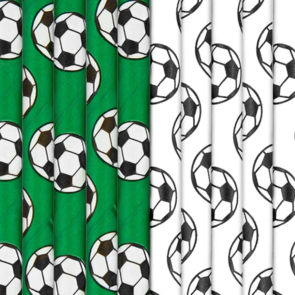 Pappsugrör Fotboll 10-pack