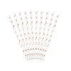 Pappsugrör - Roséguldhjärtan 10-pack