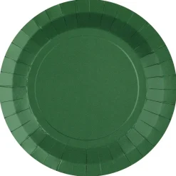 Papptallrikar 22,5 cm - Mörkgröna 10-pack