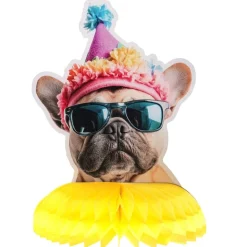 Party Dog Bordsdekoration Honeycomb 20 cm