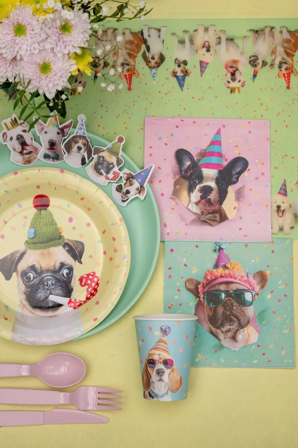 Party Dog Pappmuggar 6-pack
