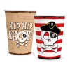 Pirate Hip Hip Ahoy Pappmuggar 8-pack