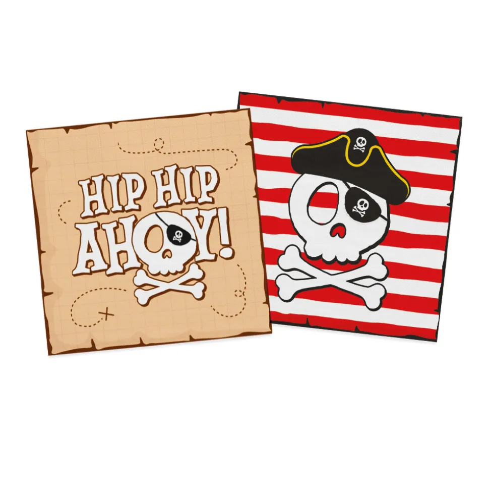 Pirate Hip Hip Ahoy Servetter 20-pack