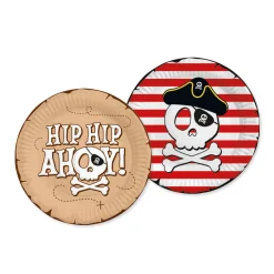 Pirate Hip Hip Ahoy Tallrikar 8-pack