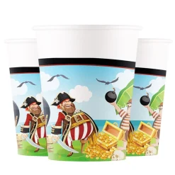 Pirates Island - Pappmuggar 8-pack