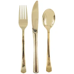 Plastbestick Guldmetallic 18-pack