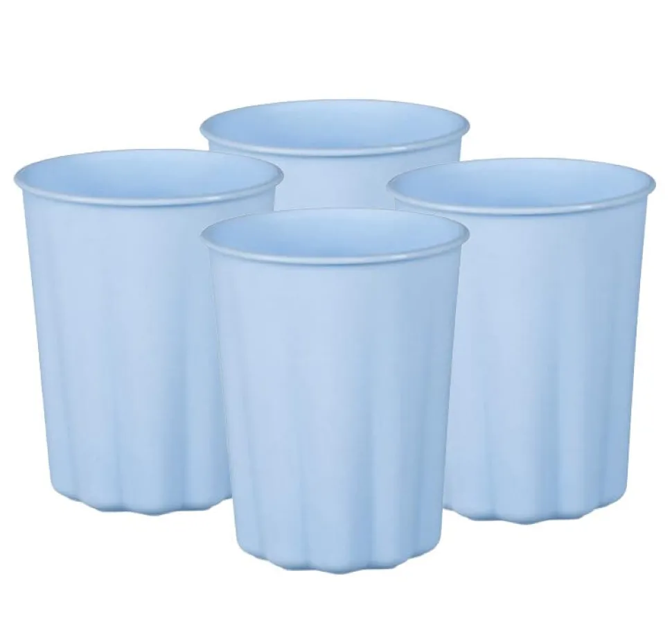 Plastmuggar, Pastellblå 220 ml 4-pack