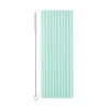 Plastsugrör, Pastellgröna 23 cm 12-pack